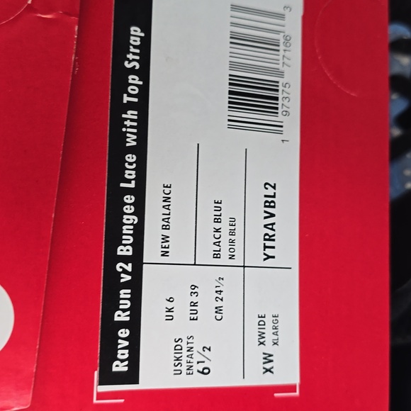 New Balance Rave Run V2 Bungee Lace With Top Strap Wide Shoes - Picture 12 of 13